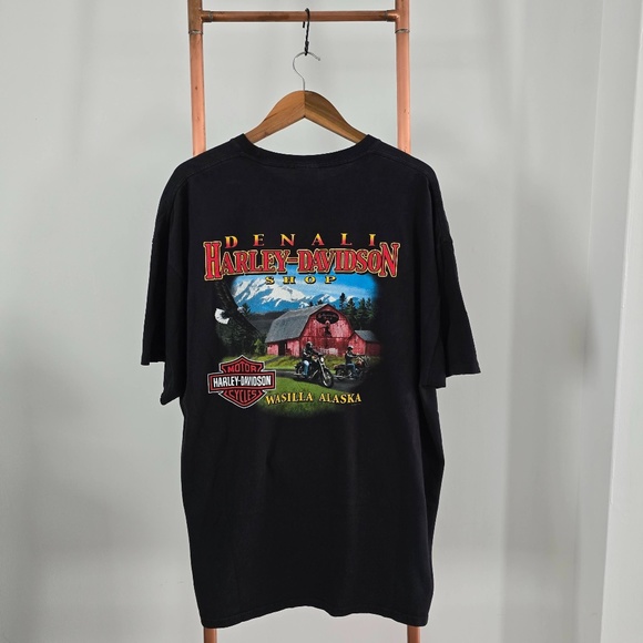 2004 Harley Davidson T-Shirt (Alaska) - *Wasilla, Alaska* (Back side) - Picture 6 of 8